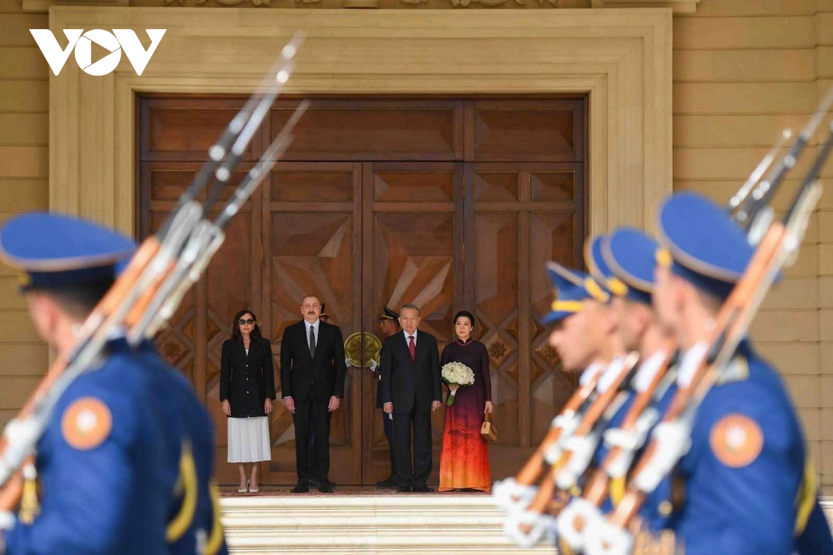 lễ đón tổng bí thư tô lâm thăm cấp nhà nước tới azerbaijan hình ảnh 2 le don tong bi thu to lam tham cap nha nuoc toi azerbaijan hinh anh 2