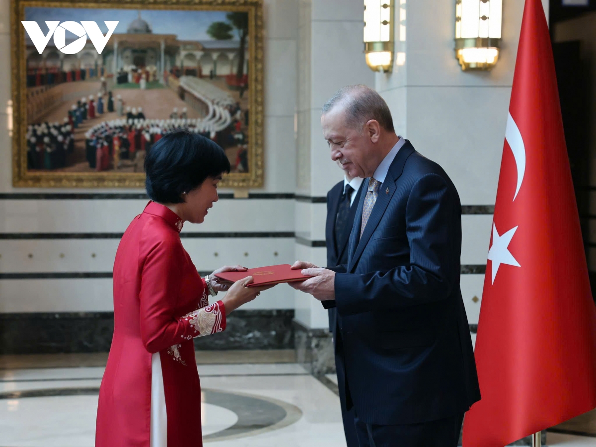 Đại sứ Đặng thị thu hà trình quốc thư lên tổng thống thổ nhĩ kỳ tayyip erdo an hình ảnh 2 Dai su Dang thi thu ha trinh quoc thu len tong thong tho nhi ky tayyip erdo an hinh anh 2