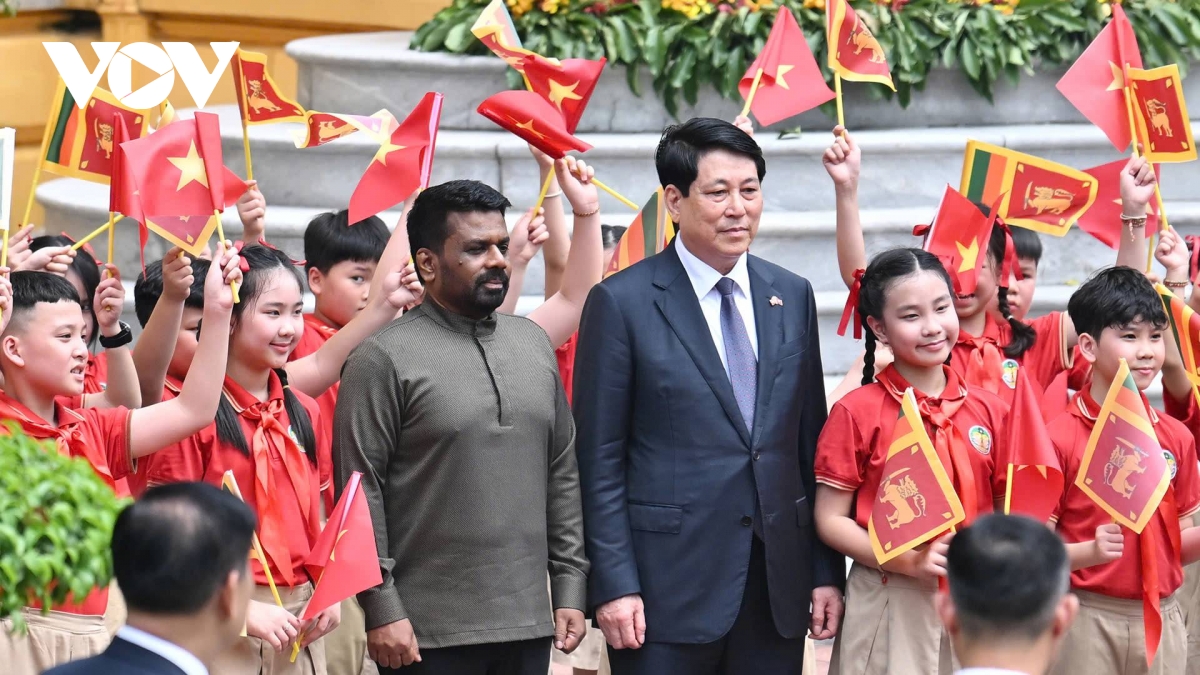chủ tịch nước lương cường chủ trì lễ đón tổng thống sri lanka hình ảnh 3 chu tich nuoc luong cuong chu tri le don tong thong sri lanka hinh anh 3