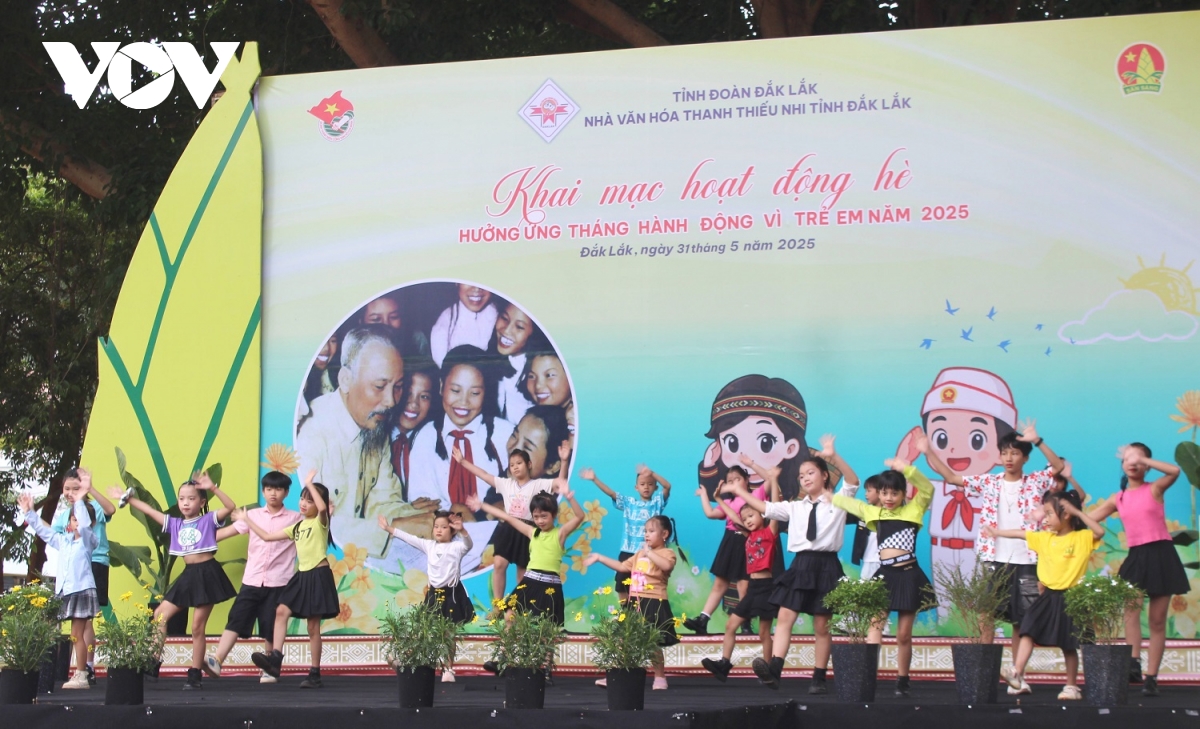 Đắk lắk khai mạc nhiều hoạt động hè bổ ích dành cho thiếu nhi hình ảnh 1 Dak lak khai mac nhieu hoat dong he bo ich danh cho thieu nhi hinh anh 1