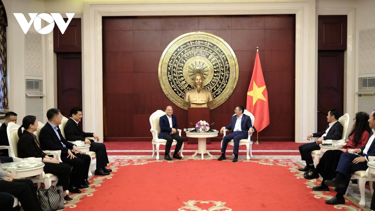 Đại sứ Việt Nam tại Trung Quốc Phạm Thanh Bình tiếp Phó Chủ tịch Quảng Tây
