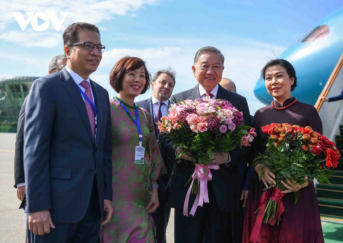 tổng bí thư tô lâm và phu nhân bắt đầu thăm cấp nhà nước cộng hòa azerbaijan hình ảnh 3 tong bi thu to lam va phu nhan bat dau tham cap nha nuoc cong hoa azerbaijan hinh anh 3
