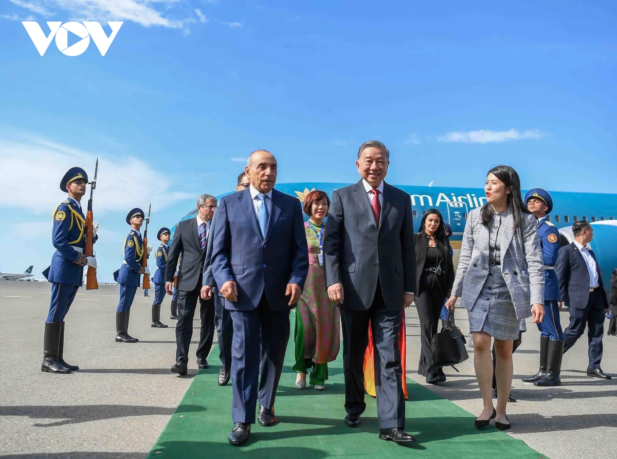 tổng bí thư tô lâm và phu nhân bắt đầu thăm cấp nhà nước cộng hòa azerbaijan hình ảnh 4 tong bi thu to lam va phu nhan bat dau tham cap nha nuoc cong hoa azerbaijan hinh anh 4