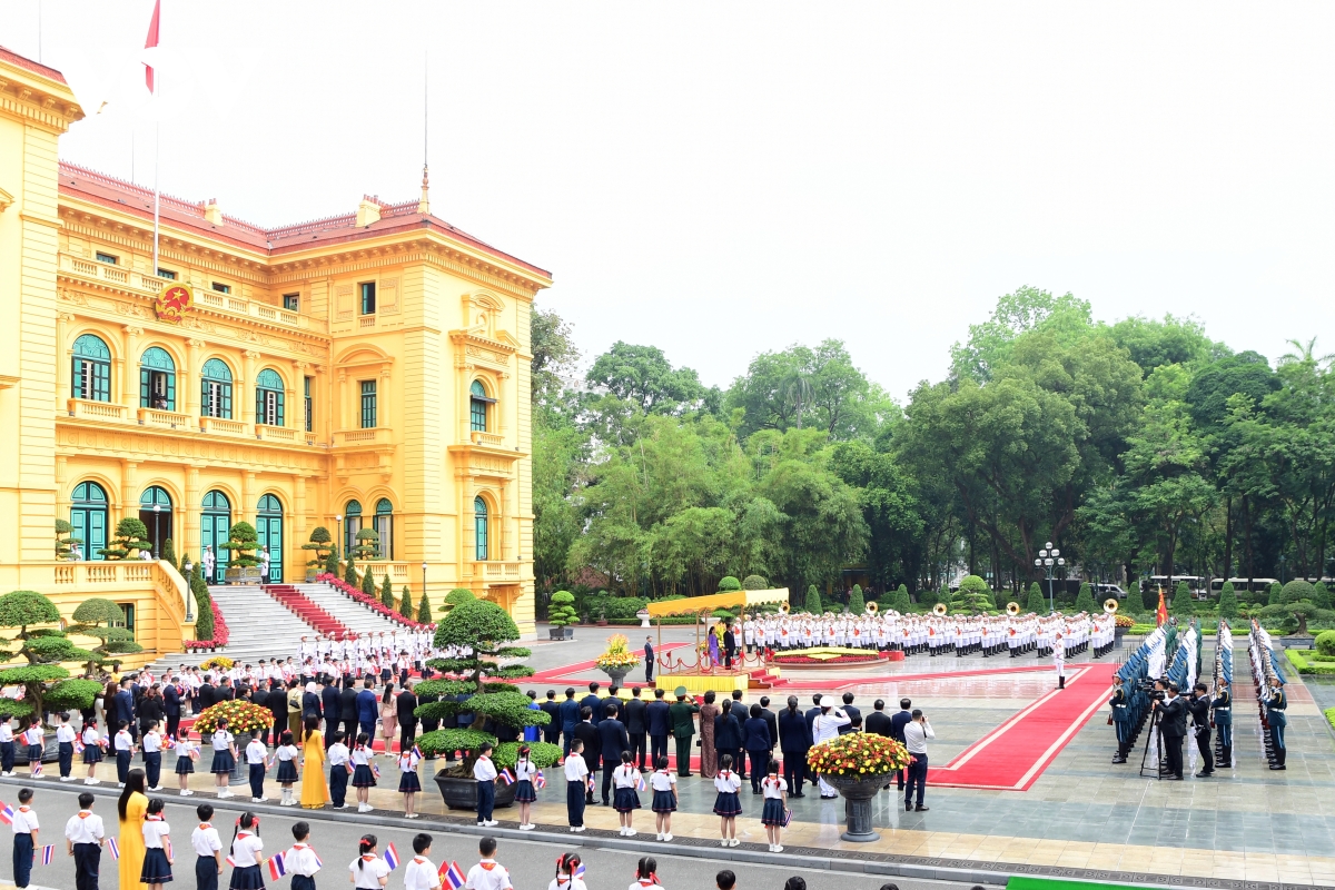 le don thu tuong thai lan paetongtarn shinawatra tham chinh thuc viet nam hinh anh 1