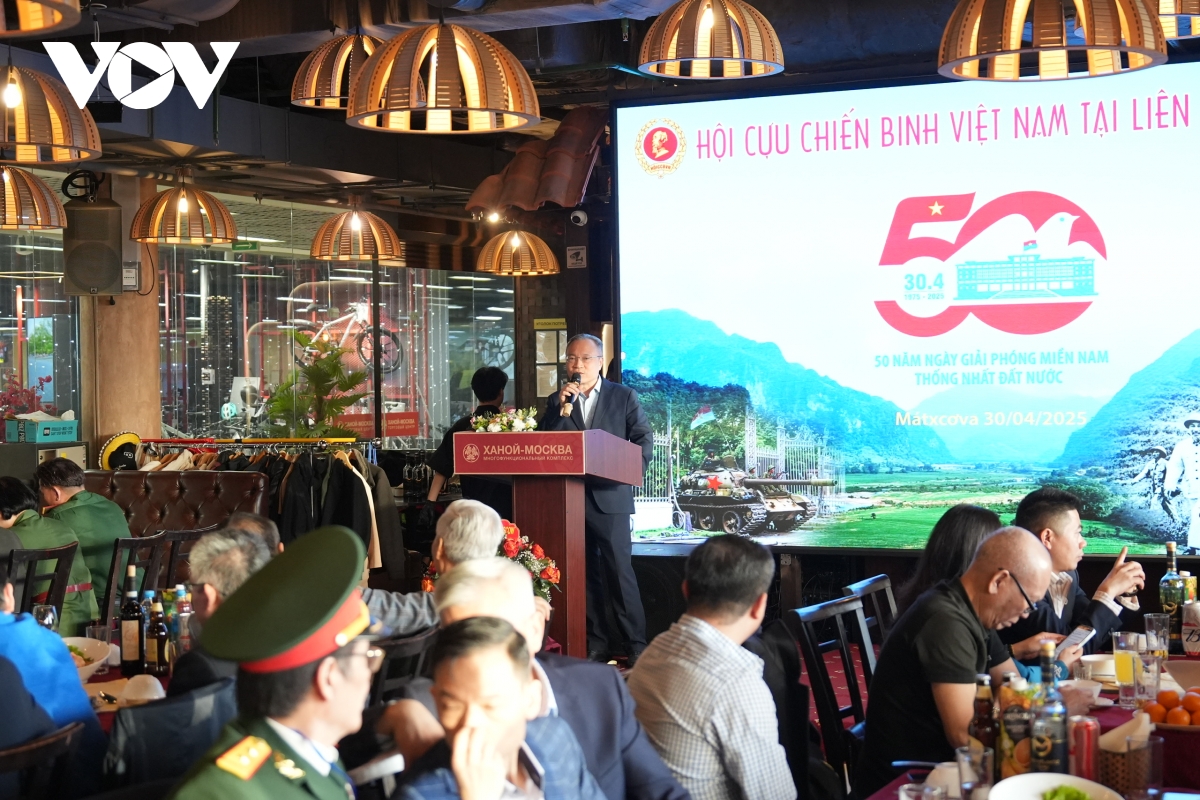 hội cựu chiến binh việt nam tại nga kỷ niệm 50 năm ngày thống nhất non sông hình ảnh 1 hoi cuu chien binh viet nam tai nga ky niem 50 nam ngay thong nhat non song hinh anh 1