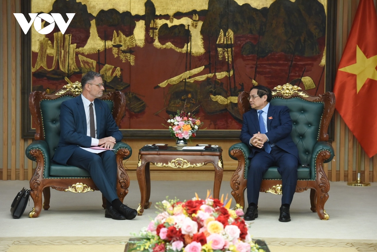 thủ tướng phạm minh chính tiếp Đại sứ cộng hòa pháp olivier brochet hình ảnh 1 thu tuong pham minh chinh tiep Dai su cong hoa phap olivier brochet hinh anh 1