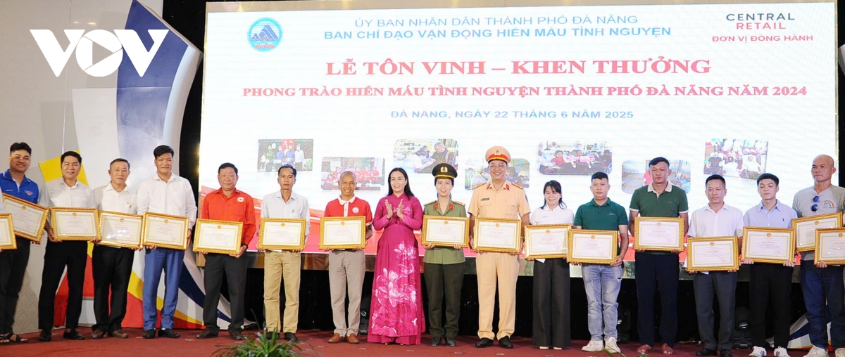 Đà Nẵng tôn vinh gần 280 tập thể, cá nhân điển hình phong trào hiến máu tình nguyện