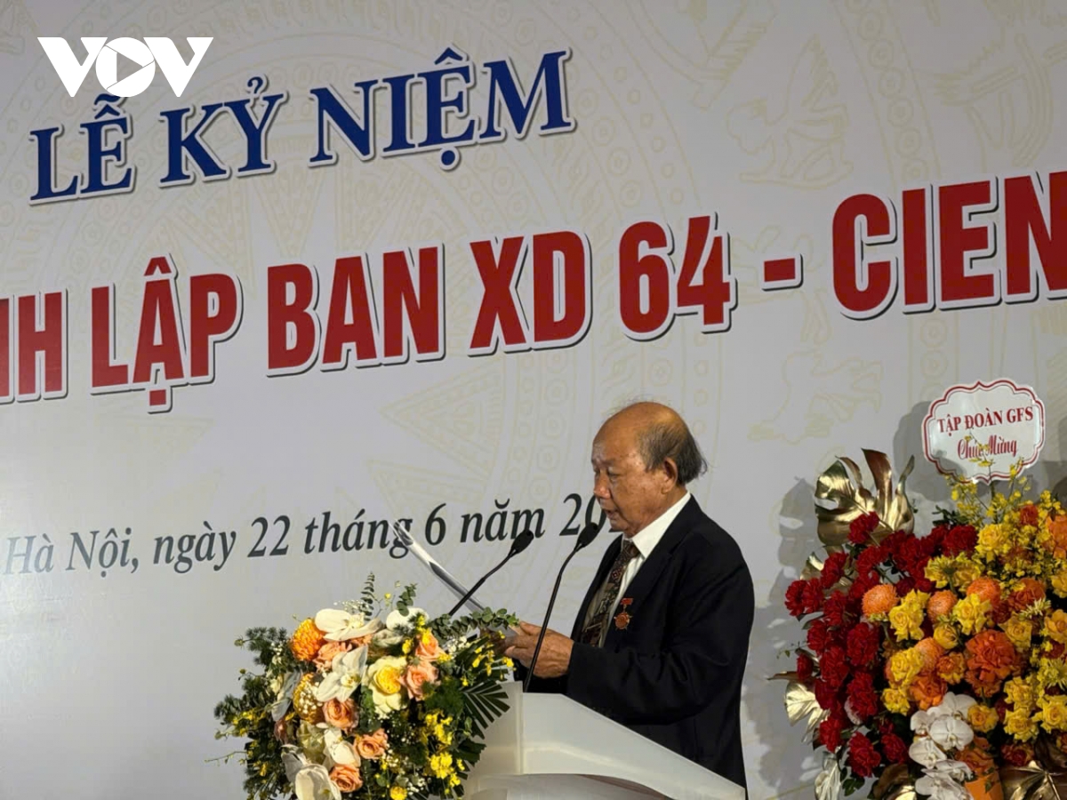 Kỷ niệm 60 năm thành lập Ban Xây dựng 64, đơn vị làm đường cho nước bạn Lào