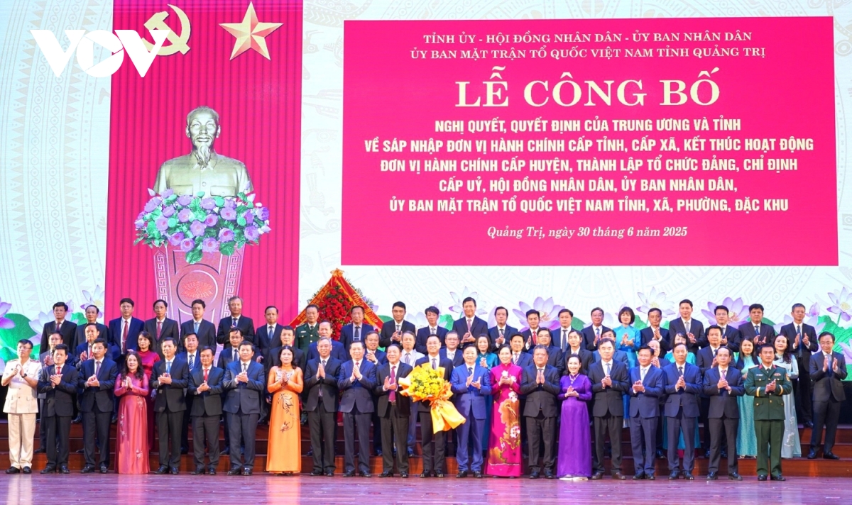 danh sach nhan su chu chot cua tinh quang tri sau sap nhap hinh anh 1