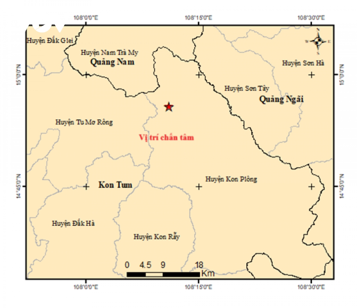 xảy ra 3 trận động đất tại kon tum và quảng nam hình ảnh 1 xay ra 3 tran dong dat tai kon tum va quang nam hinh anh 1