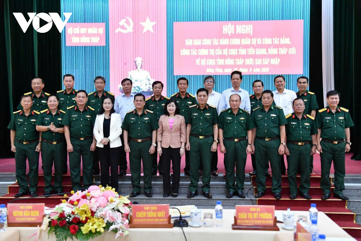Tỉnh Đồng Tháp (mới) có tân Chính ủy và Chỉ huy trưởng Bộ chỉ huy quân sự tỉnh