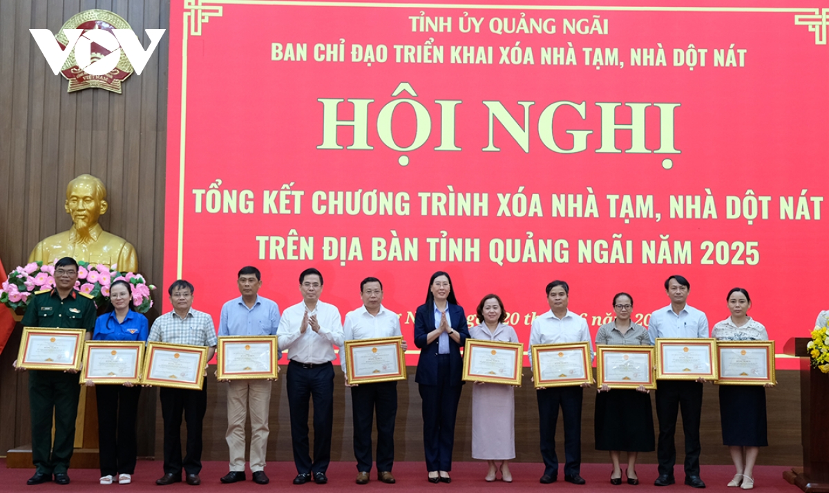 Chương trình xoá nhà tạm, nhà dột nát ở Quảng Ngãi về đích sớm 2 tháng