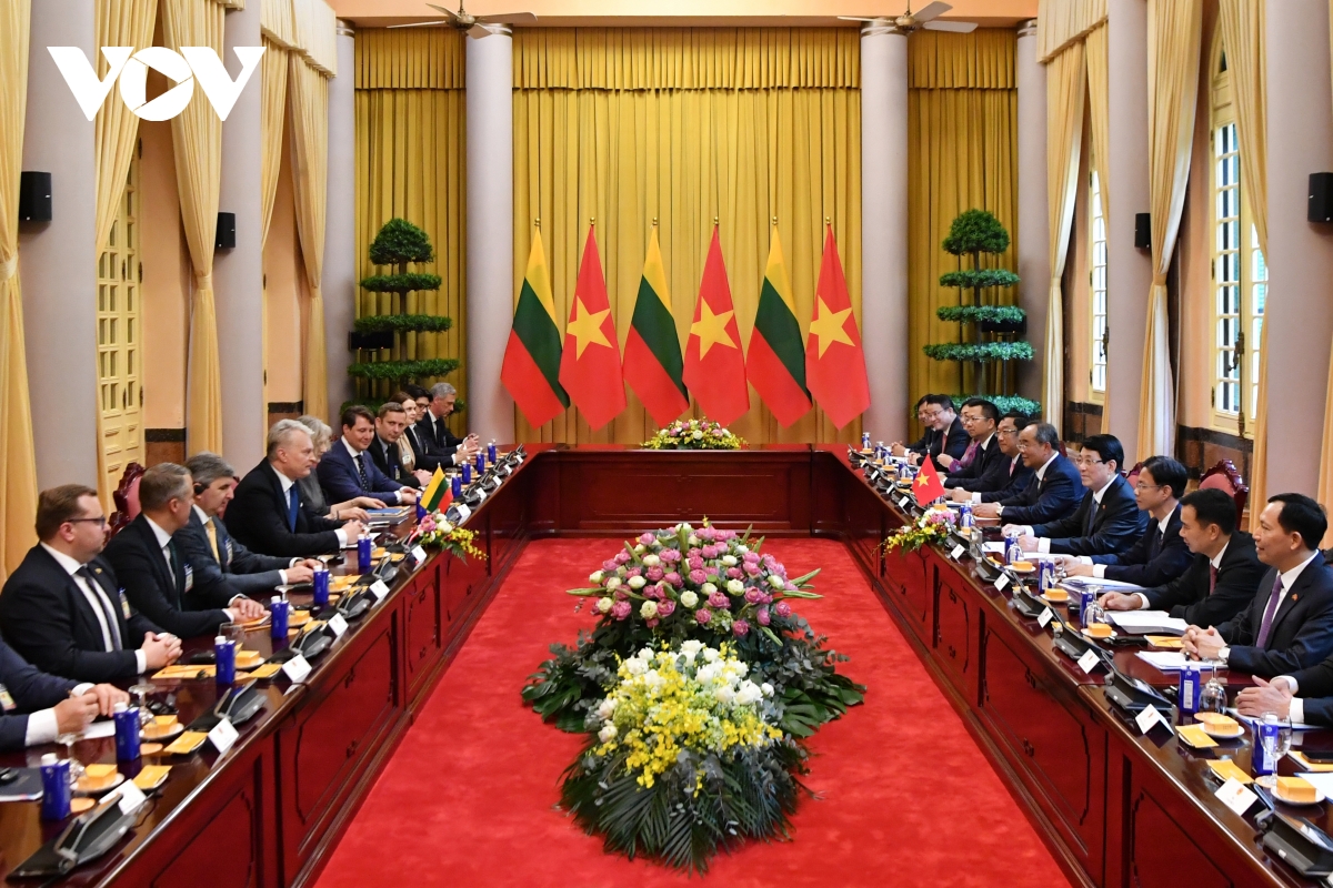 lễ đón tổng thống litva và phu nhân lần đầu thăm chính thức việt nam hình ảnh 11 le don tong thong litva va phu nhan lan dau tham chinh thuc viet nam hinh anh 11