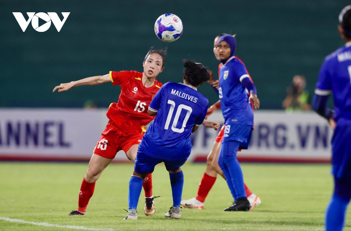 ĐT nữ Việt Nam thắng đậm ngày ra quân vòng loại Asian Cup nữ 2026. ĐT nữ Việt Nam thắng đậm ngày ra quân vòng loại Asian Cup nữ 2026.