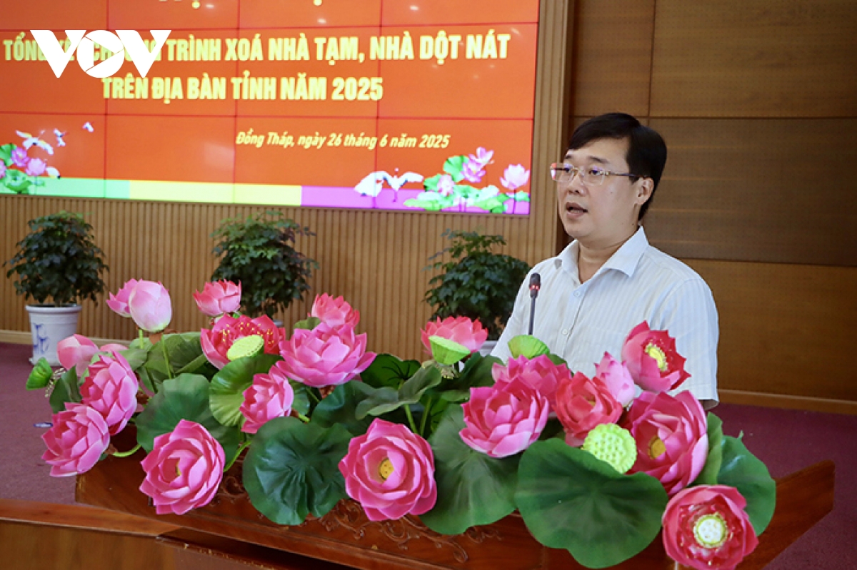 Dong thap hoan thanh xoa nha tam, nha dot nat som hon 1 thang hinh anh 1