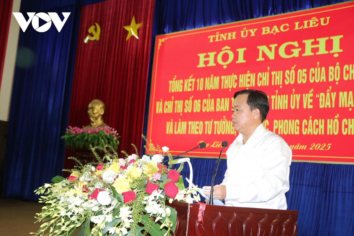 bạc liêu tổng kết 10 năm đẩy mạnh học tập và làm theo tư tưởng, đạo đức, phong cách hồ chí minh hình ảnh 1 bac lieu tong ket 10 nam day manh hoc tap va lam theo tu tuong, dao duc, phong cach ho chi minh hinh anh 1