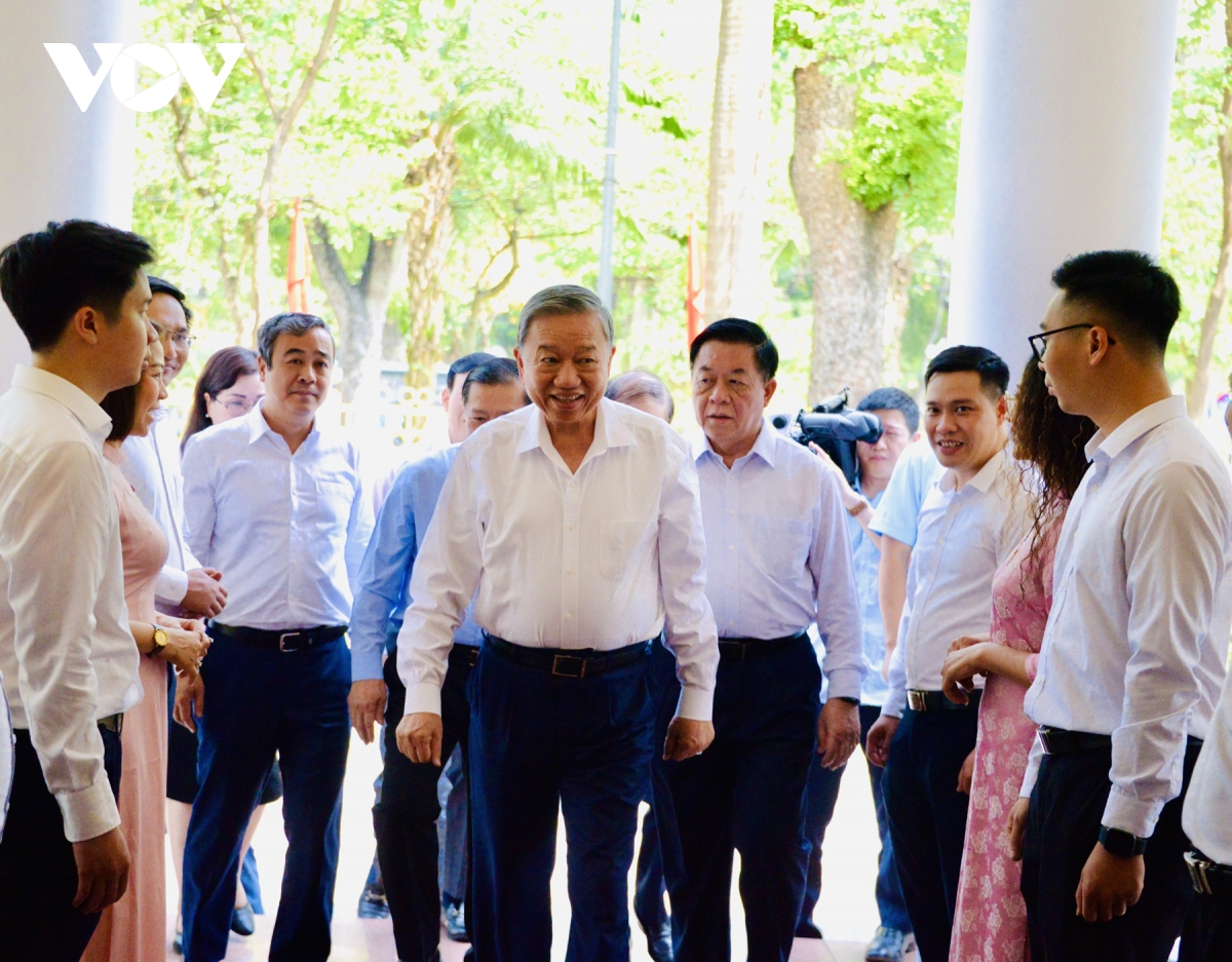 tổng bí thư tô lâm làm việc với ban tuyên giáo và dân vận trung ương hình ảnh 1 tong bi thu to lam lam viec voi ban tuyen giao va dan van trung uong hinh anh 1
