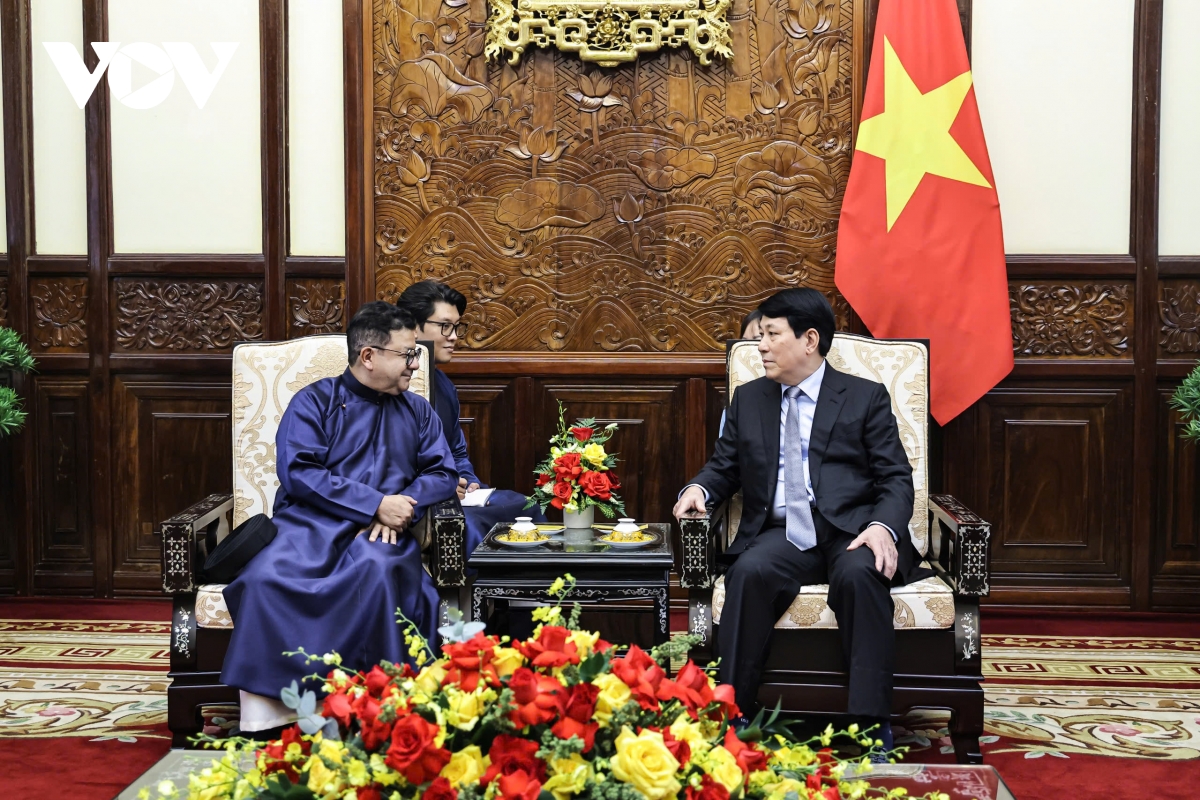 Chủ tịch nước Lương Cường tiếp Đại sứ Chile Sergio Narea đến chào từ biệt