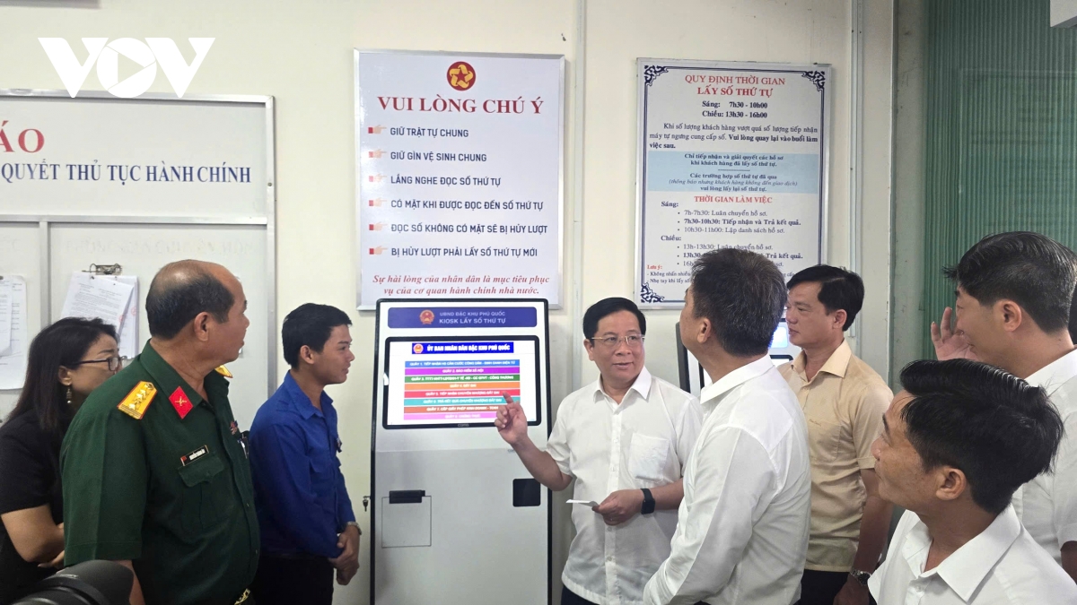 Đặc khu Phú Quốc bố trí 7 điểm phục vụ hành chính công để tiện lợi cho người dân
