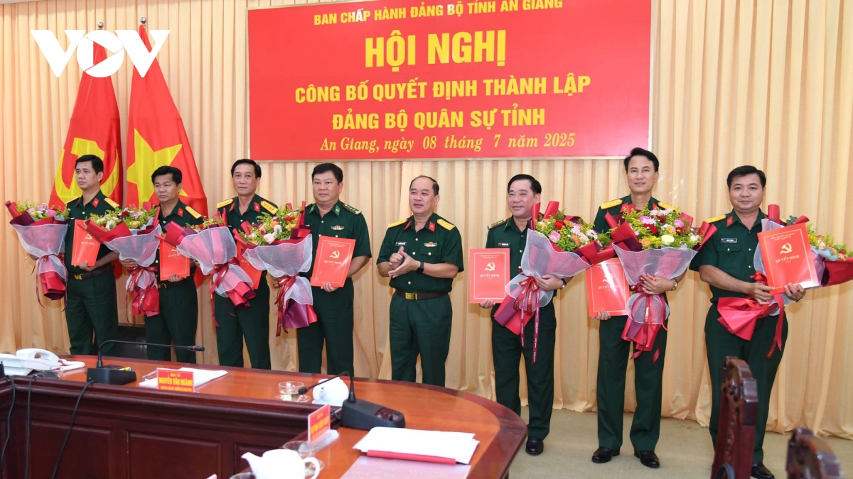 An Giang thành lập Đảng bộ Quân sự tỉnh