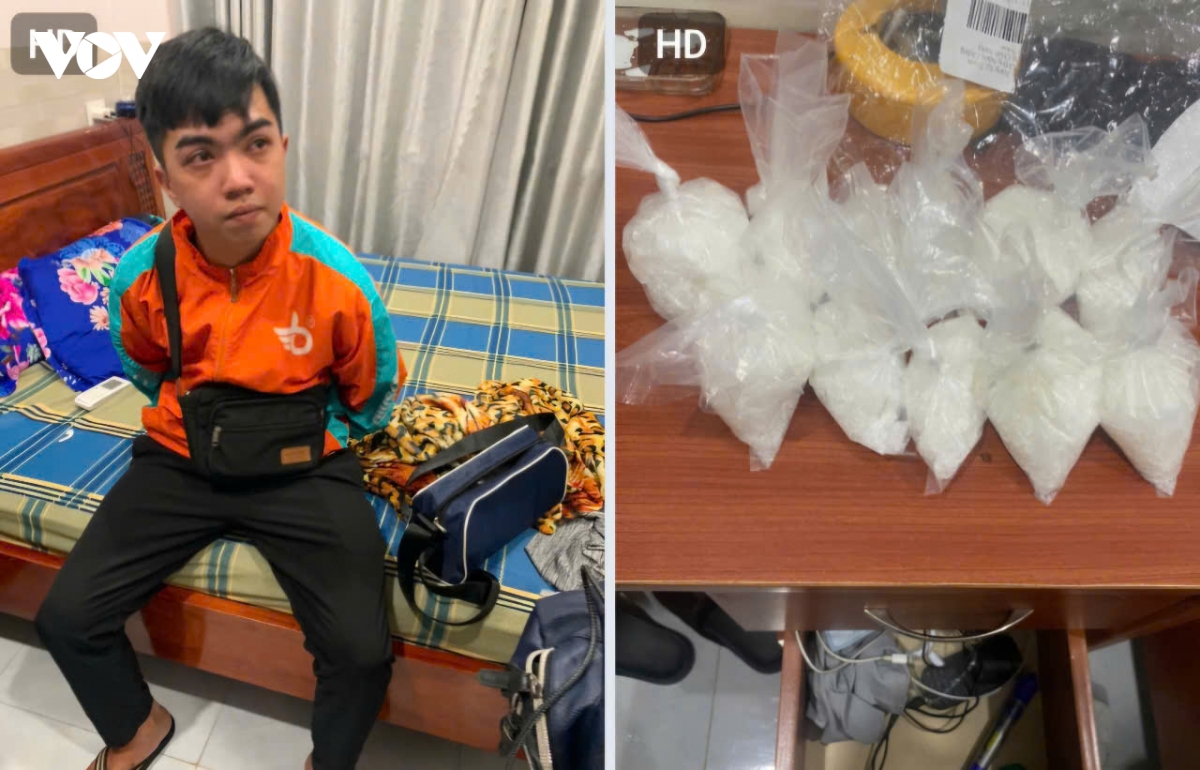 pha nhieu tu diem ma tuy, bat giu 8 doi tuong, thu giu gan 1kg ma tuy da hinh anh 1