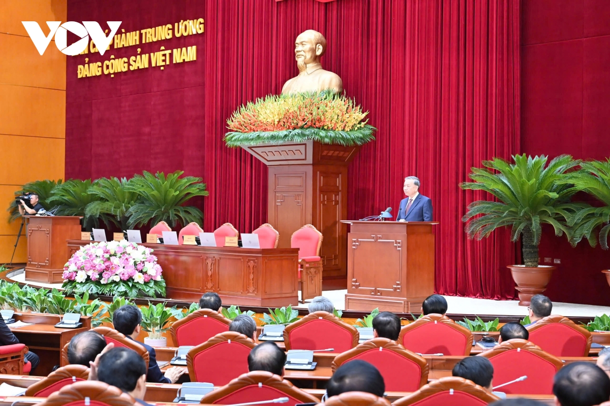 toàn cảnh bế mạc hội nghị lần thứ 12 ban chấp hành trung ương Đảng khóa xiii hình ảnh 4 toan canh be mac hoi nghi lan thu 12 ban chap hanh trung uong Dang khoa xiii hinh anh 4