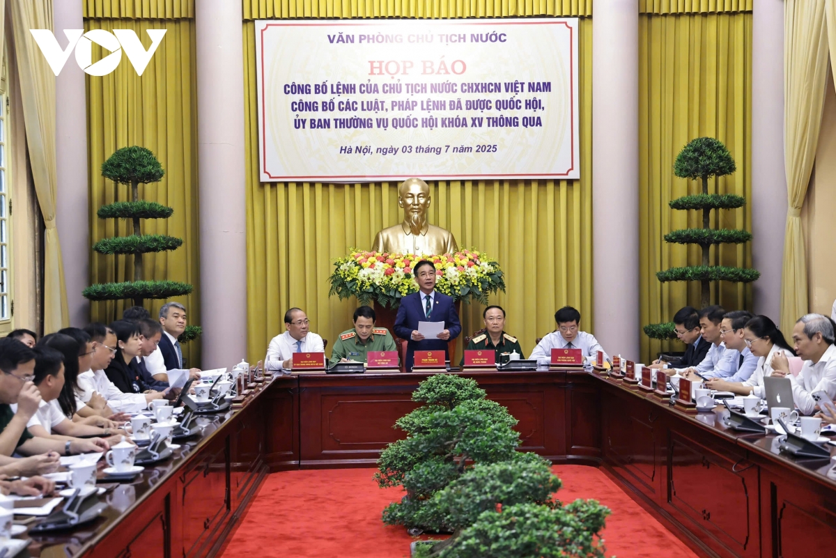 Công bố Lệnh của Chủ tịch nước về các luật, pháp lệnh vừa được Quốc hội thông qua