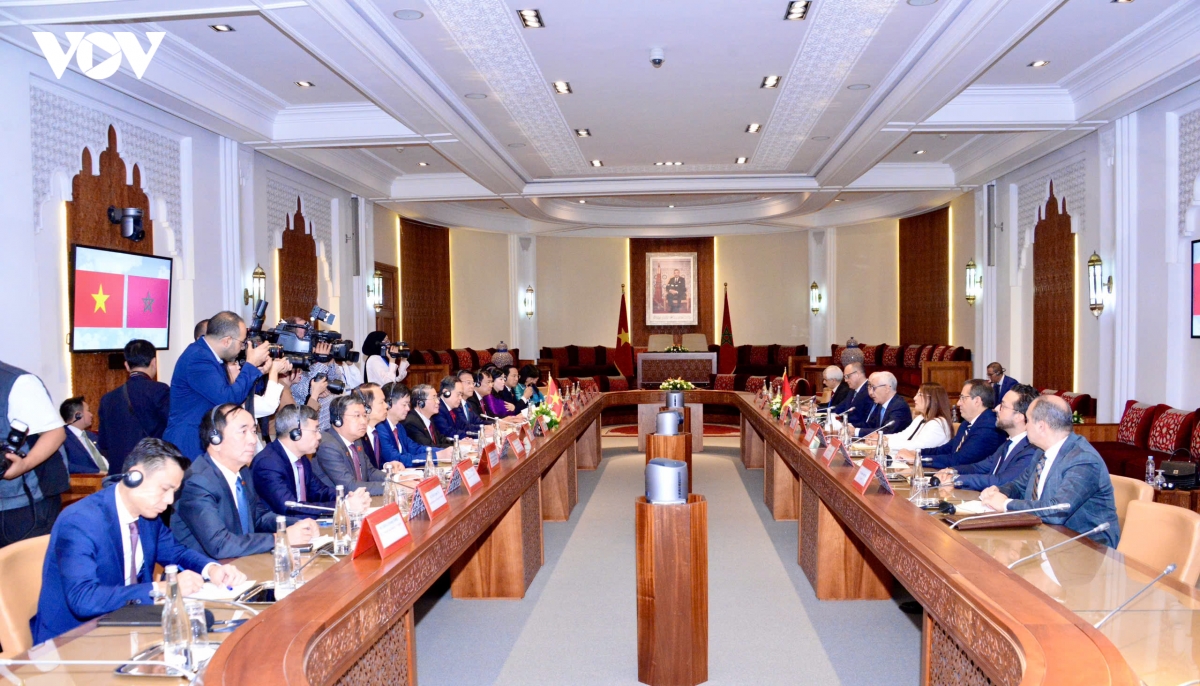 chu tich quoc hoi tran thanh man hoi dam voi chu tich ha vien maroc hinh anh 2