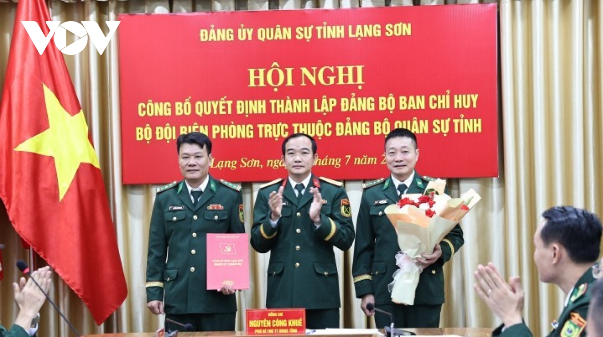 lạng sơn thành lập Đảng bộ ban chỉ huy bộ đội biên phòng hình ảnh 1 lang son thanh lap Dang bo ban chi huy bo doi bien phong hinh anh 1