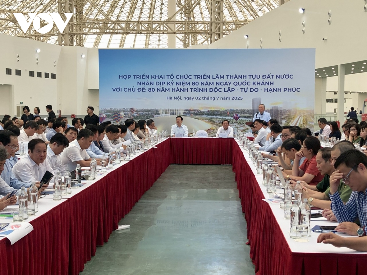 chuẩn bị triển lãm thành tựu đất nước kỷ niệm 80 năm ngày quốc khánh hình ảnh 3 chuan bi trien lam thanh tuu dat nuoc ky niem 80 nam ngay quoc khanh hinh anh 3
