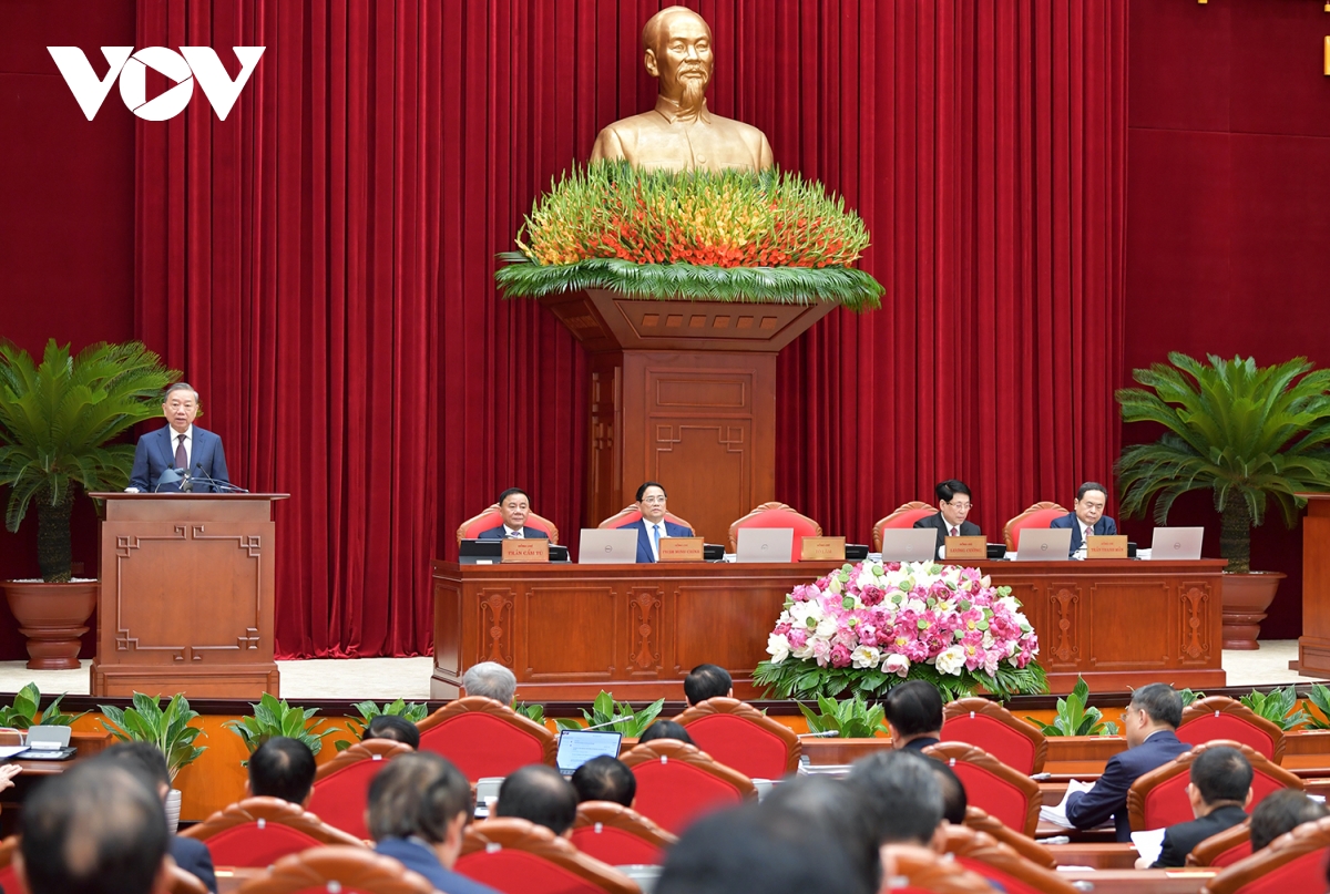 toan canh khai mac hoi nghi lan thu 12 ban chap hanh trung uong Dang khoa xiii hinh anh 2