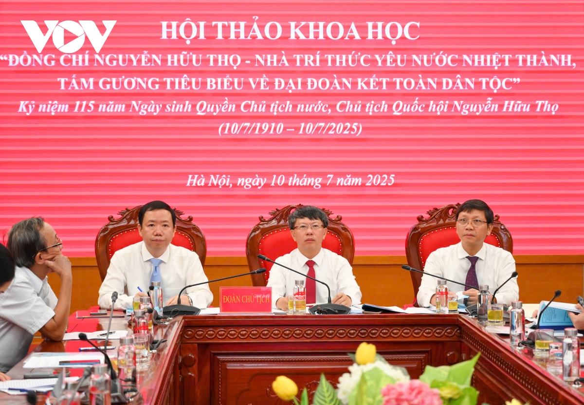 nha tri thuc nguyen huu tho - tam guong tieu bieu ve dai doan ket dan toc hinh anh 1
