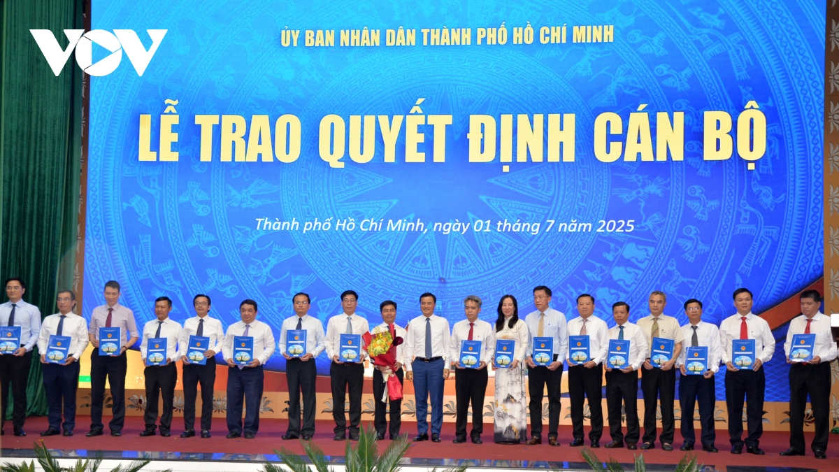 TP.HCM bổ nhiệm lãnh đạo 15 sở, ngành mới