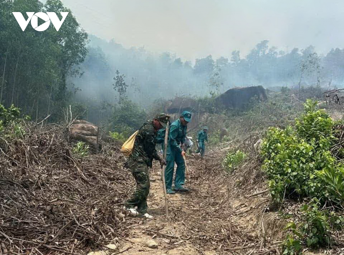 gan 100 nguoi xuyen dem khong che dam chay rung keo hon 10 hecta hinh anh 5