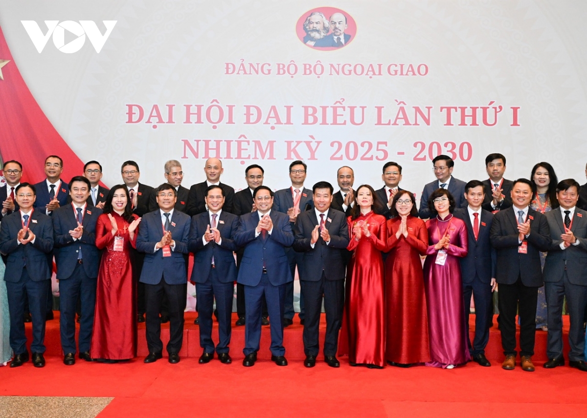 Thủ tướng Phạm Minh Chính dự Đại hội đại biểu Đảng bộ Bộ Ngoại giao