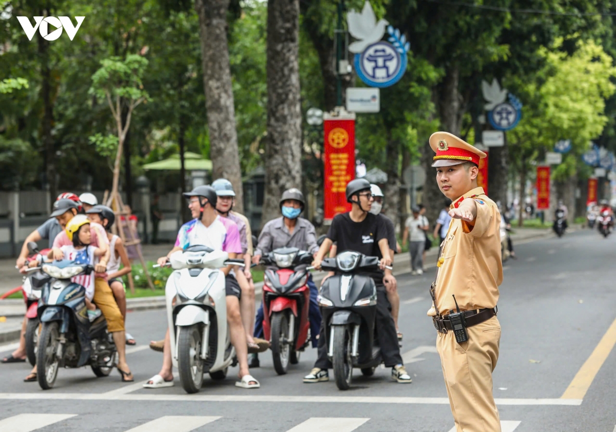  cong an ha noi dieu chinh thoi gian phan luong giao thong phuc vu hop luyen lan 2 hinh anh 1