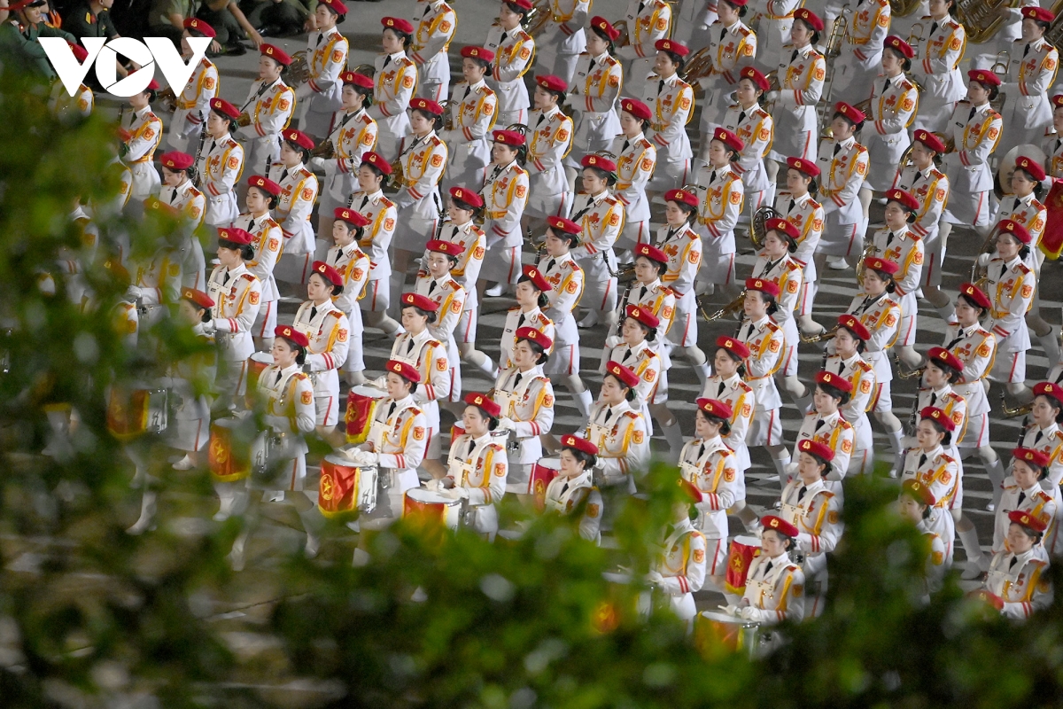 Những hình ảnh ấn tượng trong buổi tổng hợp luyện diễu binh, diễu hành lần 2