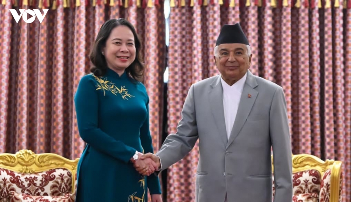 pho chu tich nuoc vo thi Anh xuan hoi kien tong thong va thu tuong nepal hinh anh 2