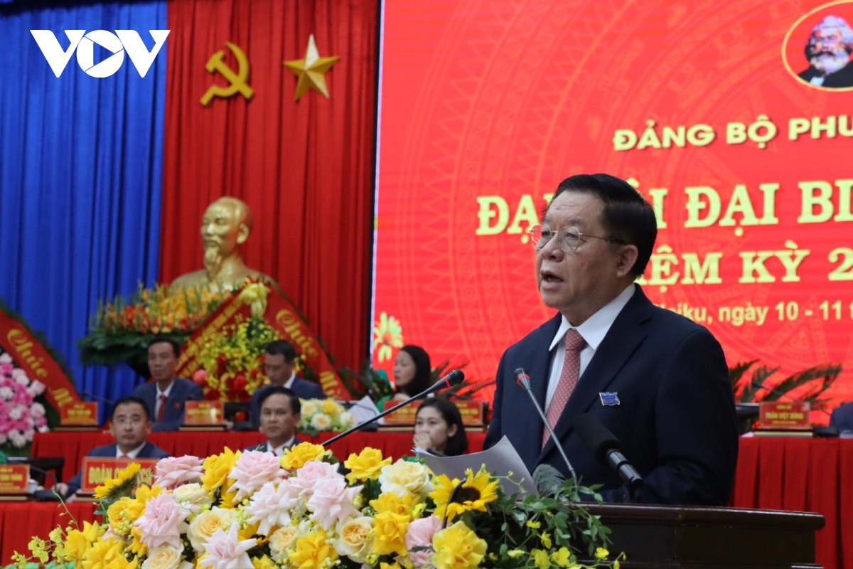 truong ban tuyen giao va dan van trung uong du Dai hoi Dai bieu phuong pleiku lan thu i hinh anh 1