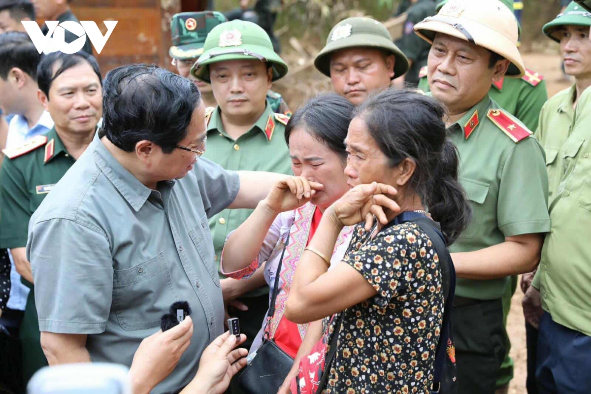 Thủ tướng kiểm tra, chỉ đạo công tác khắc phục hậu quả mưa lũ ở Điện Biên