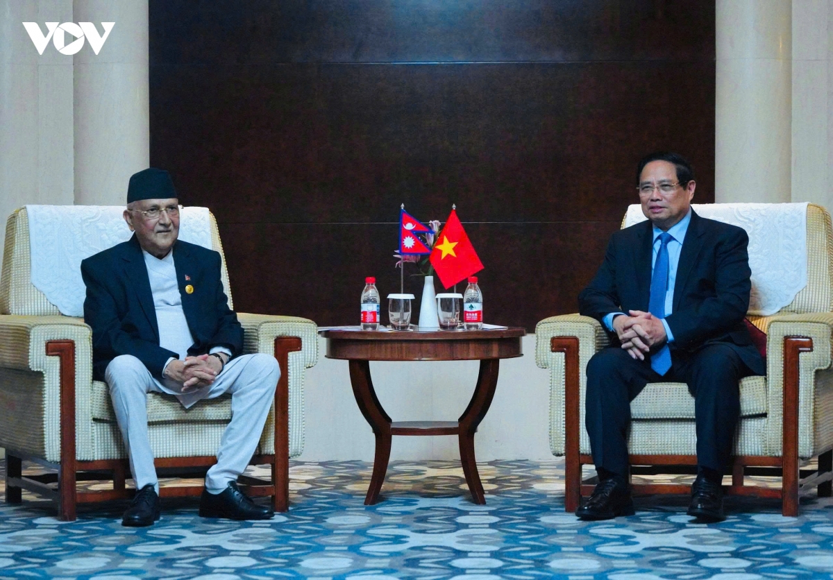 thu tuong pham minh chinh hoi kien thu tuong nepal hinh anh 1