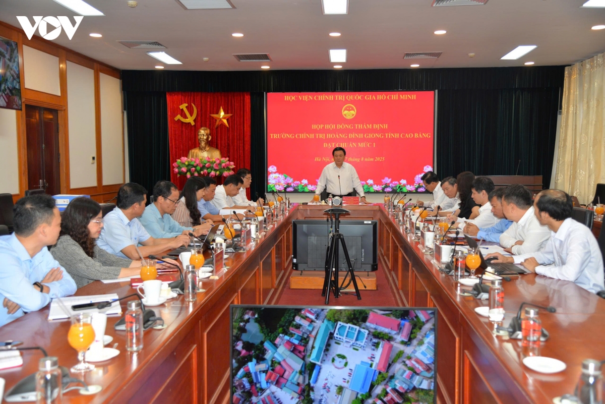 cao bang truong chinh tri hoang Dinh giong duoc cong nhan dat chuan muc 1 hinh anh 1