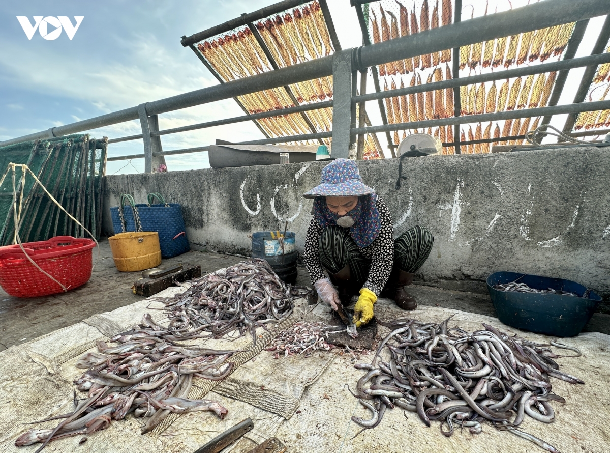 nghe phoi ca kho cua nguoi dan ven cang dan phuoc hinh anh 2