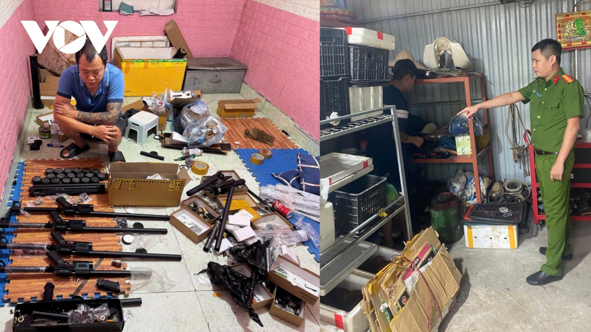 Kho súng đạn khổng lồ bị bóc gỡ từ đường dây mua bán vũ khí online