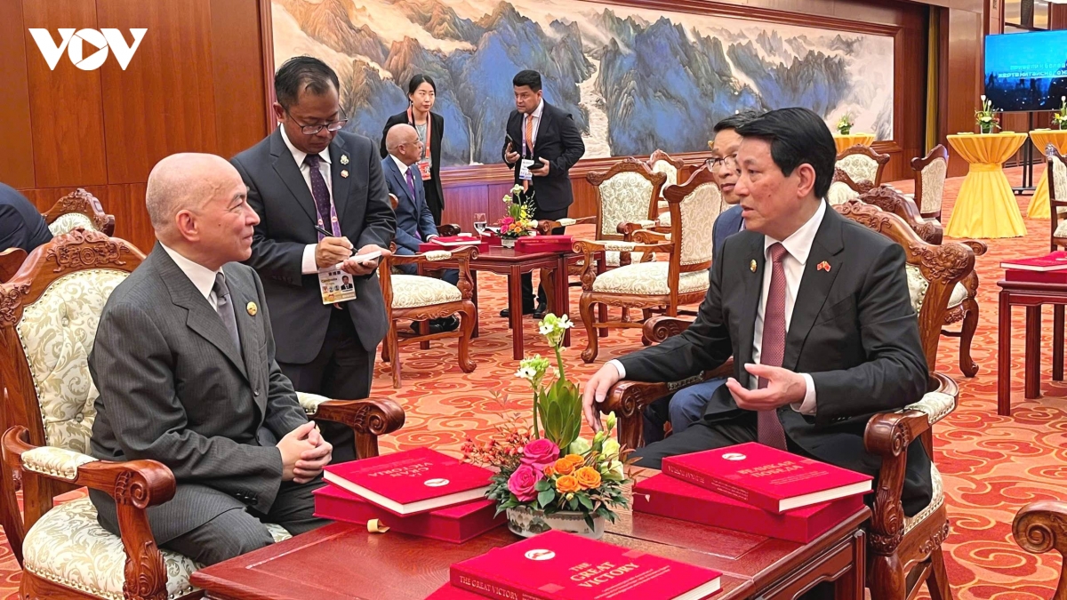 chu tich nuoc luong cuong gap lanh dao cac nuoc tai ky niem chien thang phat xit hinh anh 1