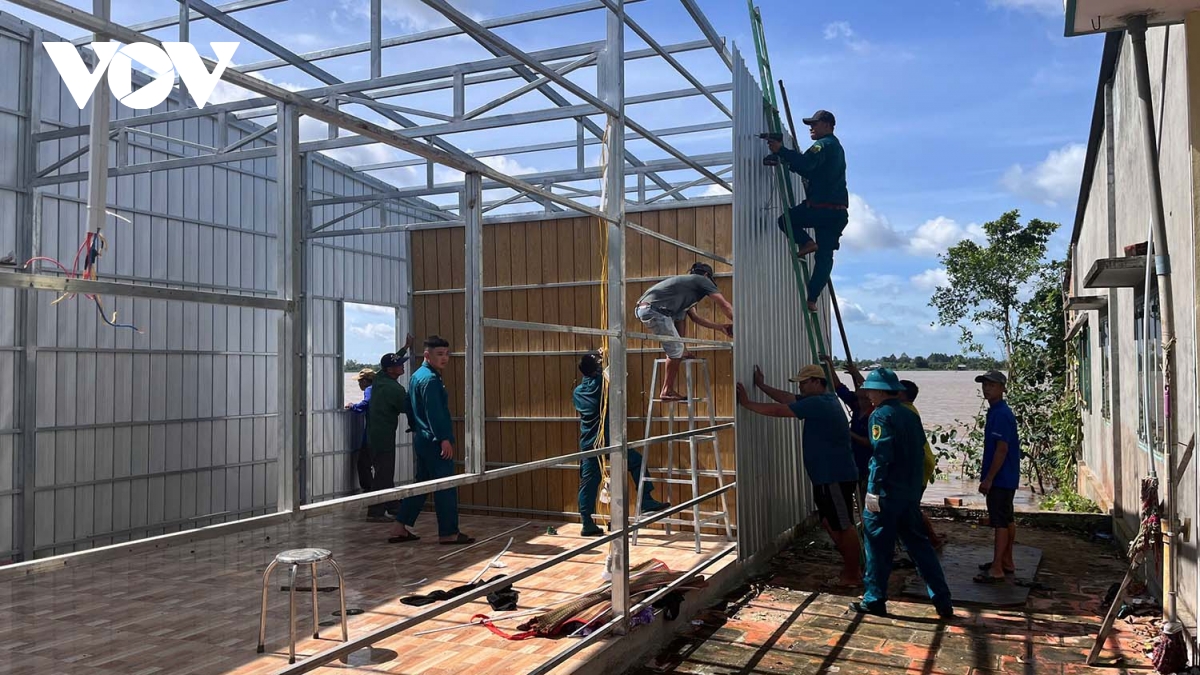 Tiếp tục xảy ra sạt lở bờ sông Tiền tại Đồng Tháp