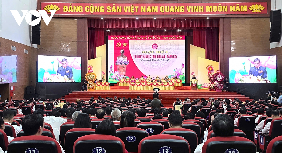 Nghệ An tôn vinh 166 điển hình tiên tiến tại Đại hội thi đua yêu nước năm 2025