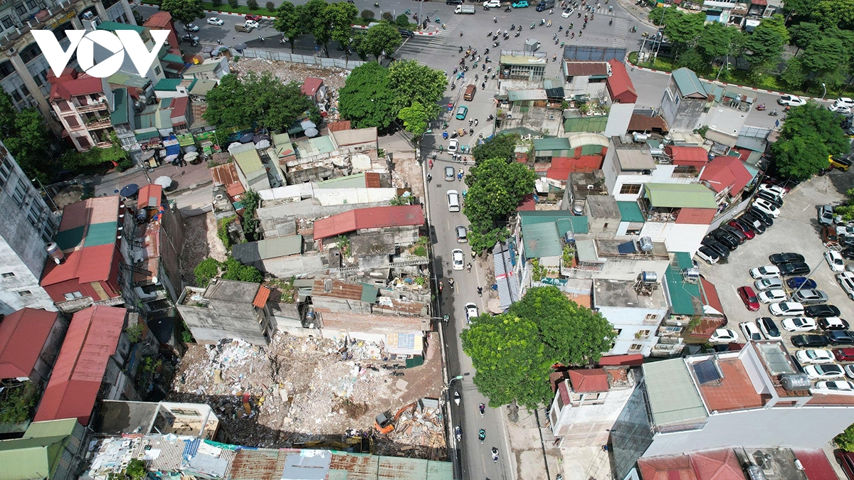 Dự án mở đường Hoàng Cầu - Voi Phục ì ạch do chậm giải phóng mặt bằng