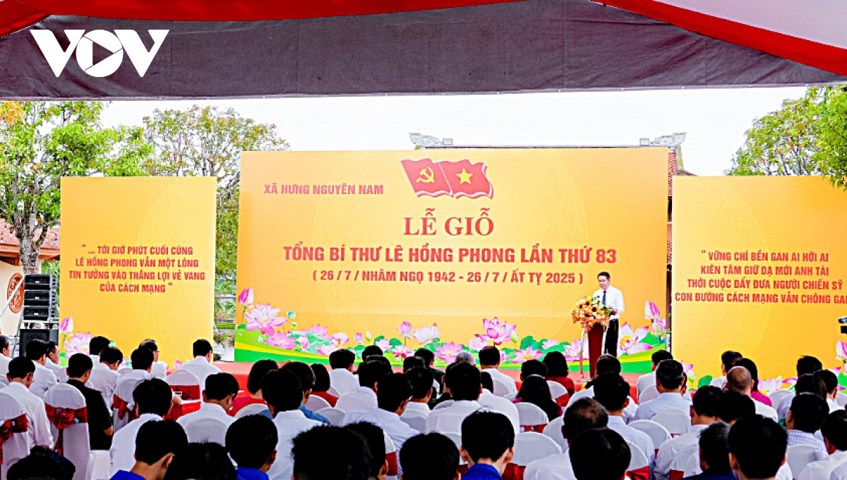 Trang trọng Lễ giỗ lần thứ 83 của Tổng Bí thư Lê Hồng Phong tại Nghệ An