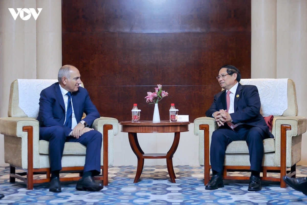 thu tuong pham minh chinh hoi kien thu tuong armenia hinh anh 2